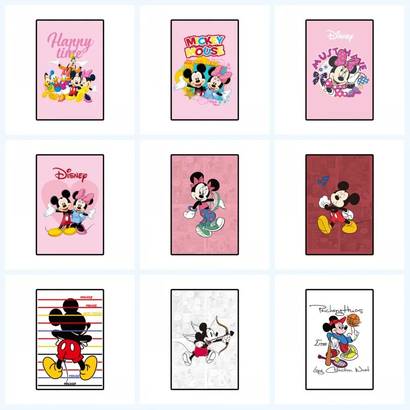 

Cartoon Disney Mickey Minnie Mouse Clubhouse Canvas Paintings Posters and Prints Wall Art Pictures Cuadros for Living Room Decor