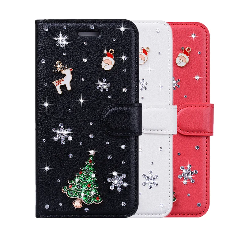 

Luxury Christmas Reindeer Flip Leather Case For Samsung A70 Phone Case For Samsung Galaxy A70 A 70 SM-A705F A705 A705F Cover