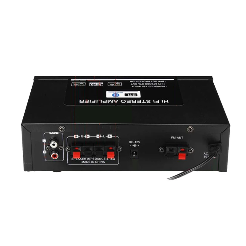 Цифровой усилитель мощности G919 12 В/220 В 360 Вт с функцией Bluetooth FM SD Hi-Fi 2-канальный