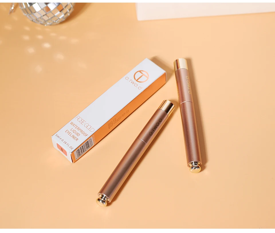 O.TWO.O Liquid Eye Liner Waterproof Ultra Fine Brush Head Long Lasting Quick Dry Natural Eyeliner Cosmetics