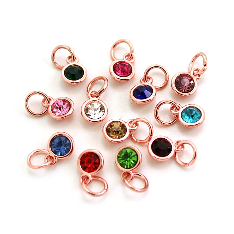 12 шт./партия подвески из розового золота