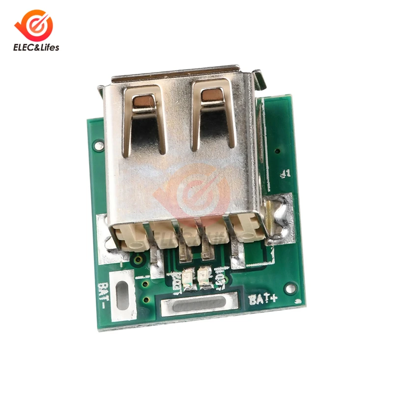 5Pcs/lot 3.7V to 5V 1A 18650 Lithium Battery Charging Protective board Module USB step-up converter booster module Li-Po | Инструменты