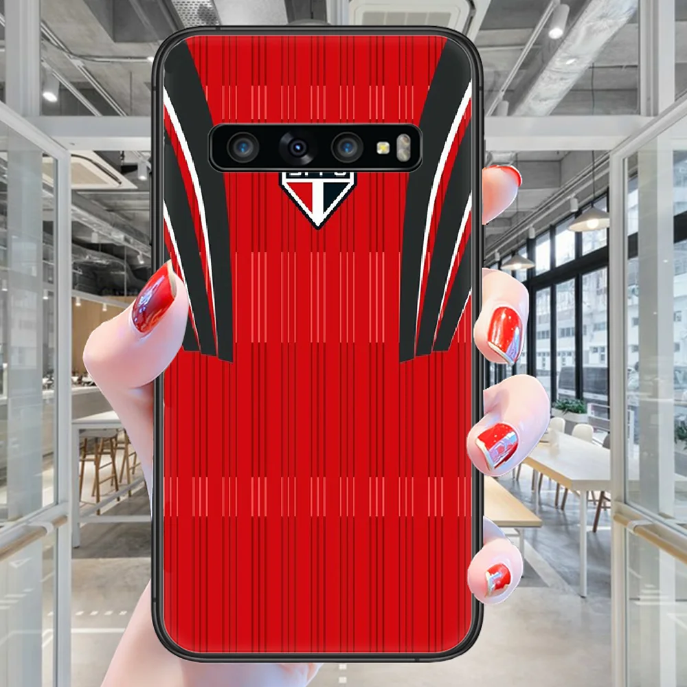 

Sao Soccer Paulo Football Phone Case For Samsung Galaxy Note S 8 9 10 20 Plus E Lite Uitra black Bumper Pretty Back Luxury Cover