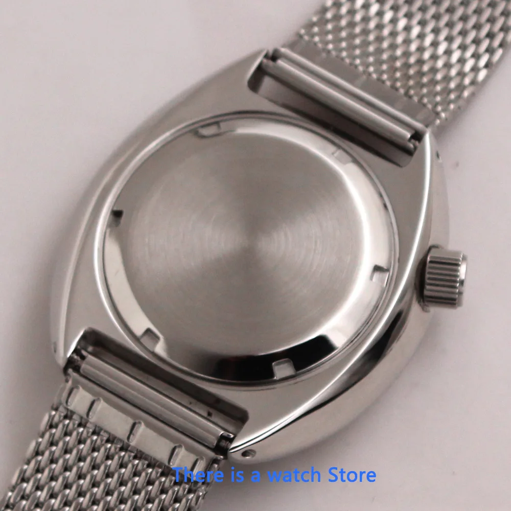 

Bliger 45mm Black Dial Mens Mechanical Watch Silver Case Sapphire Crystal Luminous NH35 Movement Automatic Watch