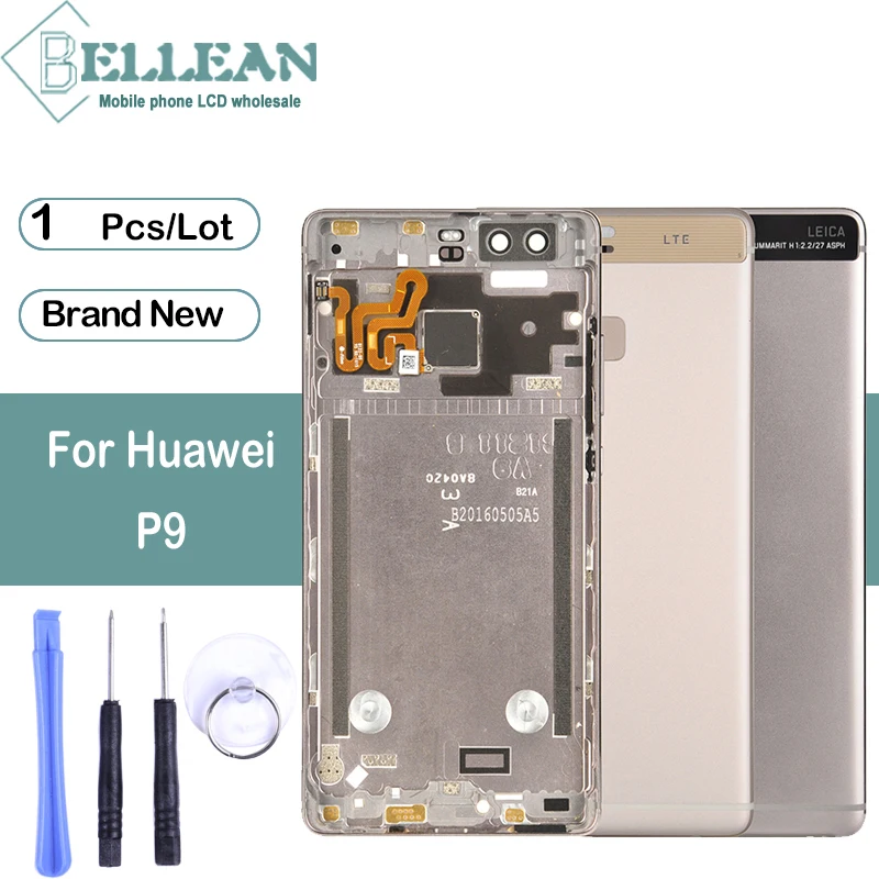Задняя крышка dinfriend P9 для Huawei аккумулятора корпус + боковые кнопки без датчика