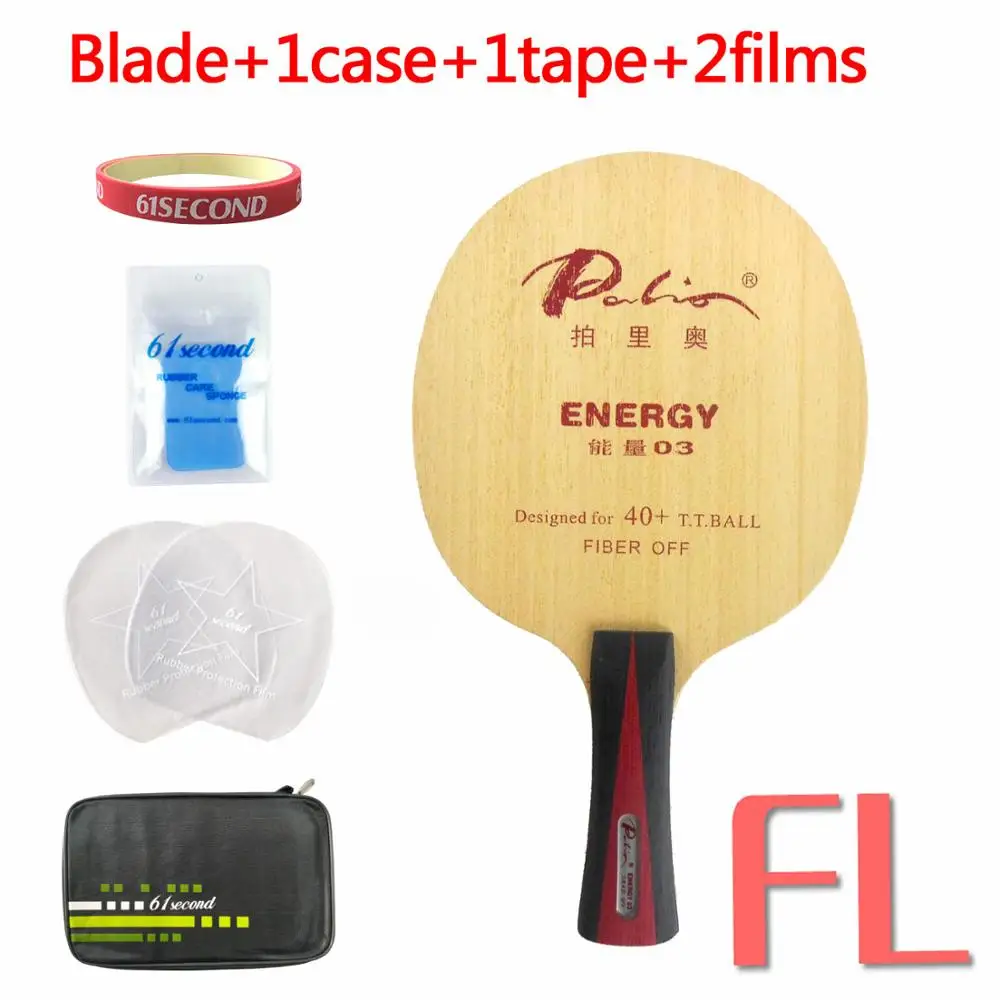 FL with F 1 case Palio Energy 03 Energy 03 Energy-03 лезвие для настольного тенниса пинг-понга - Цвет: FL with F 1 case