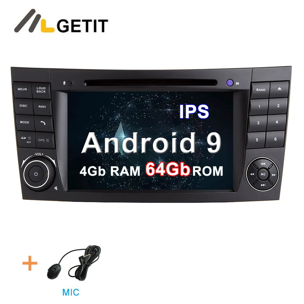 4G-RAM 64G-ROM DSP ips 64G Автомобильный DVD стерео Мультимедиа Радио Android 10 для Mercedes Benz e-класс W211 E200 E220 E300 E350 E240 E270 E280 W219 - Цвет: 4G-RAM 64G-ROM