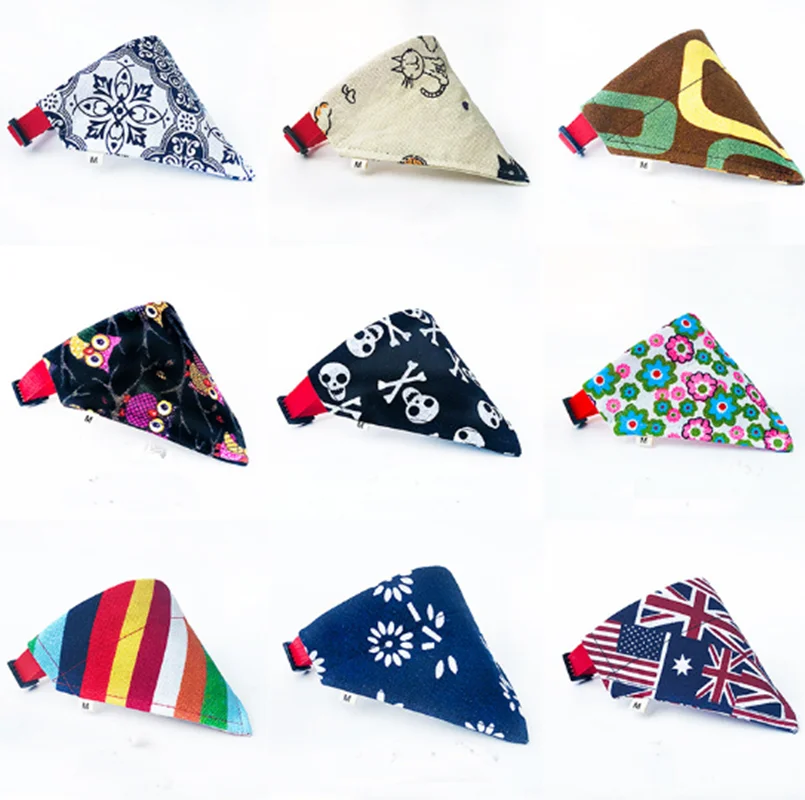 18 видов стилей Регулируемый ошейник для собак щенка кошки шарф бандана шейный