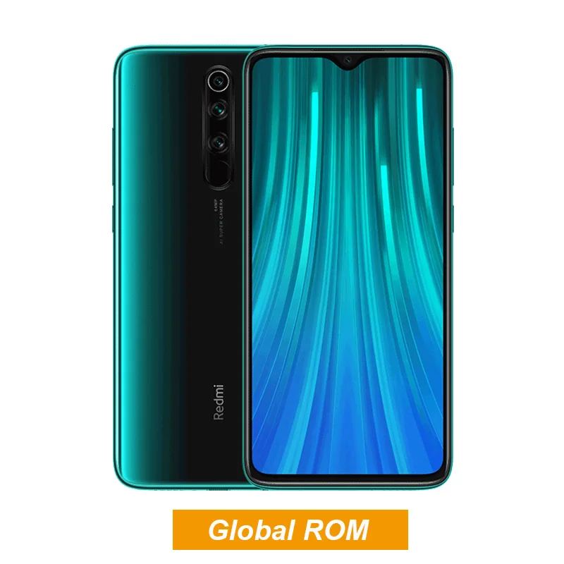 Global Rom Green Xiaomi Redmi Note 8 Pro с глобальной ПЗУ, 8 ГБ, 128 ГБ, 64 мп, четыре камеры MTK Helio G90T, 6,53 '', FHD+ дисплей, 4500 мАч, смартфон, 18 Вт, QC 3,0 - Цвет: Global Rom Green