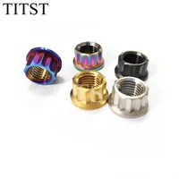 titst m5 m6 m8 m10 titanium flange nut 12 point titanium nuts%ef%bc%88 one lot 100pcs