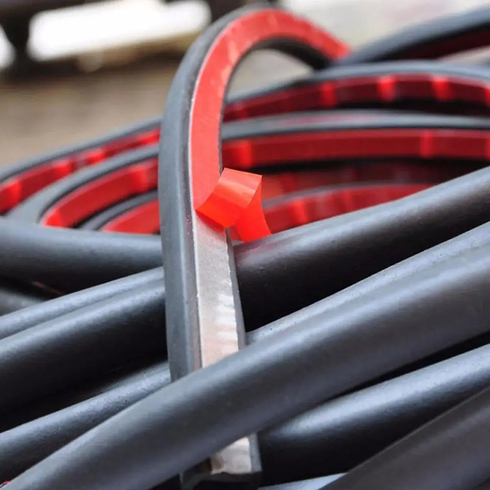 

D-shape Car Vehicle Interior Moulding Trim Sound Insulation Rubber Sealing Strip Door Edge Protection Guards Buffer Trim