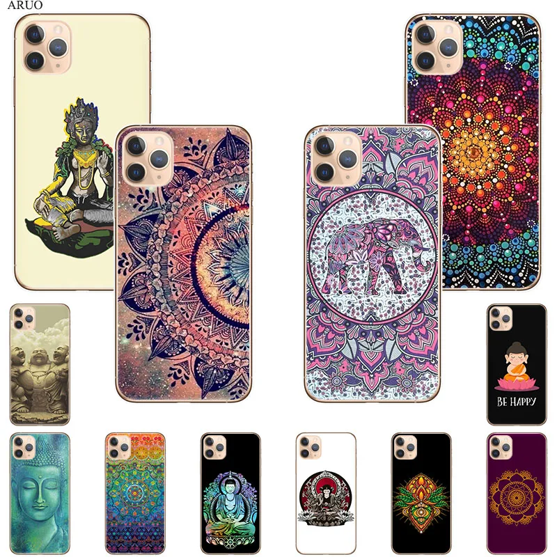 Чехол для телефона с изображением мандалы Будды Apple iPhone 12 11 Pro Max XS MAX X XR 6 6s 7 8 Plus 5S SE