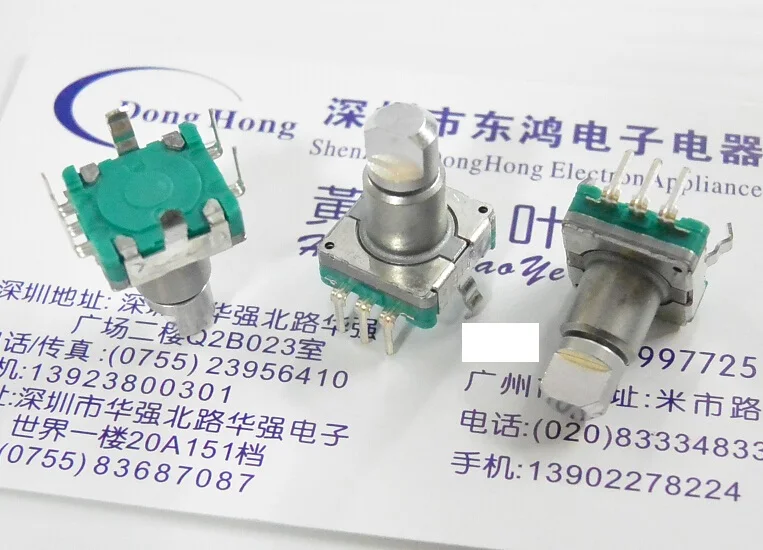 2 шт./лот ALPS Alps EC11 кодированный переключатель 30 позиционирование 15 импульсный Ось