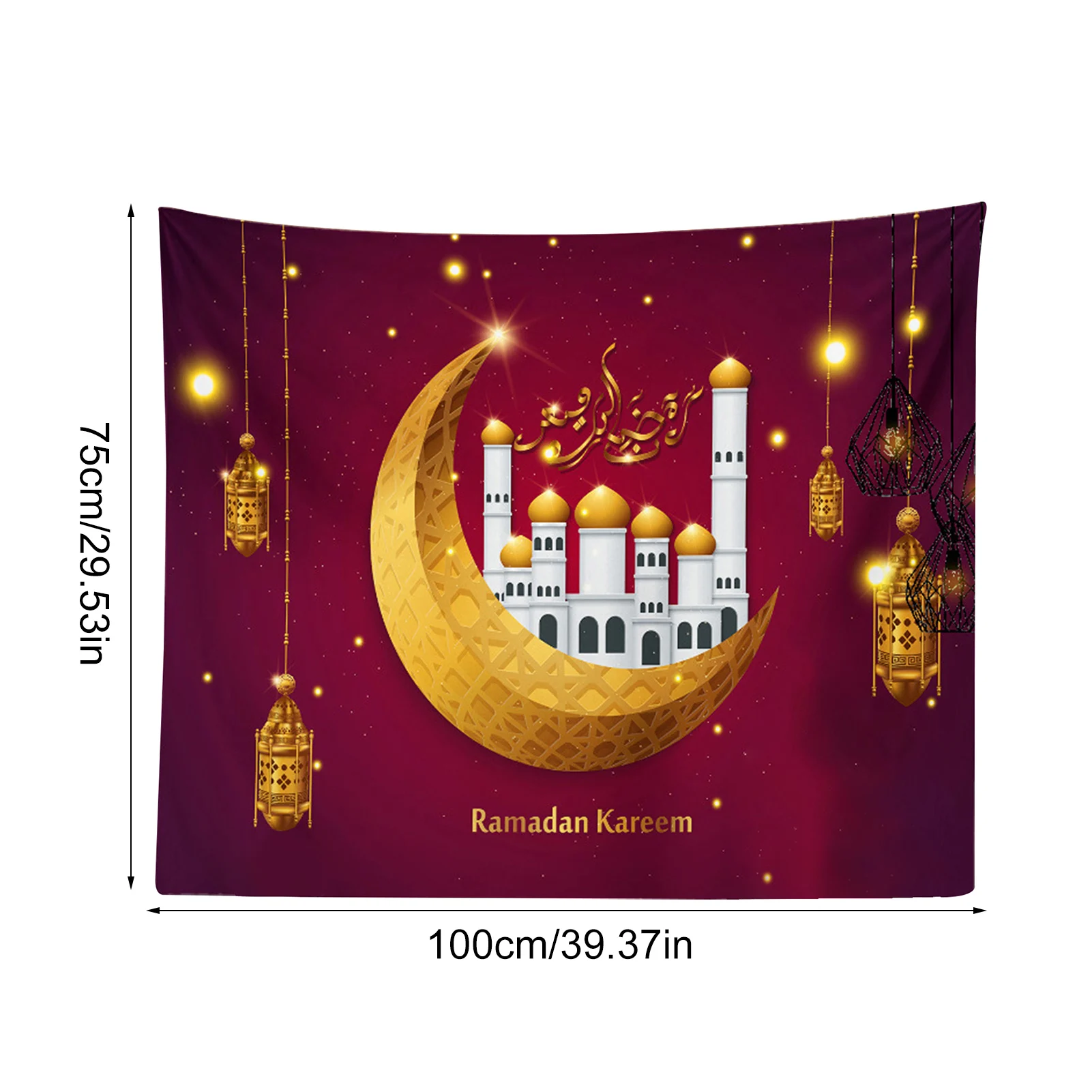 

Ramadan Decorations Tapestry Eid Mubarak Wall Decor Muslim Tapestry For Bedroom Studio Backgrounds Hanging Tapestry