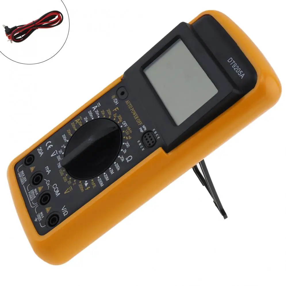 DT9205 Профессиональный цифровой мультиметр электрический ручной Амперметр