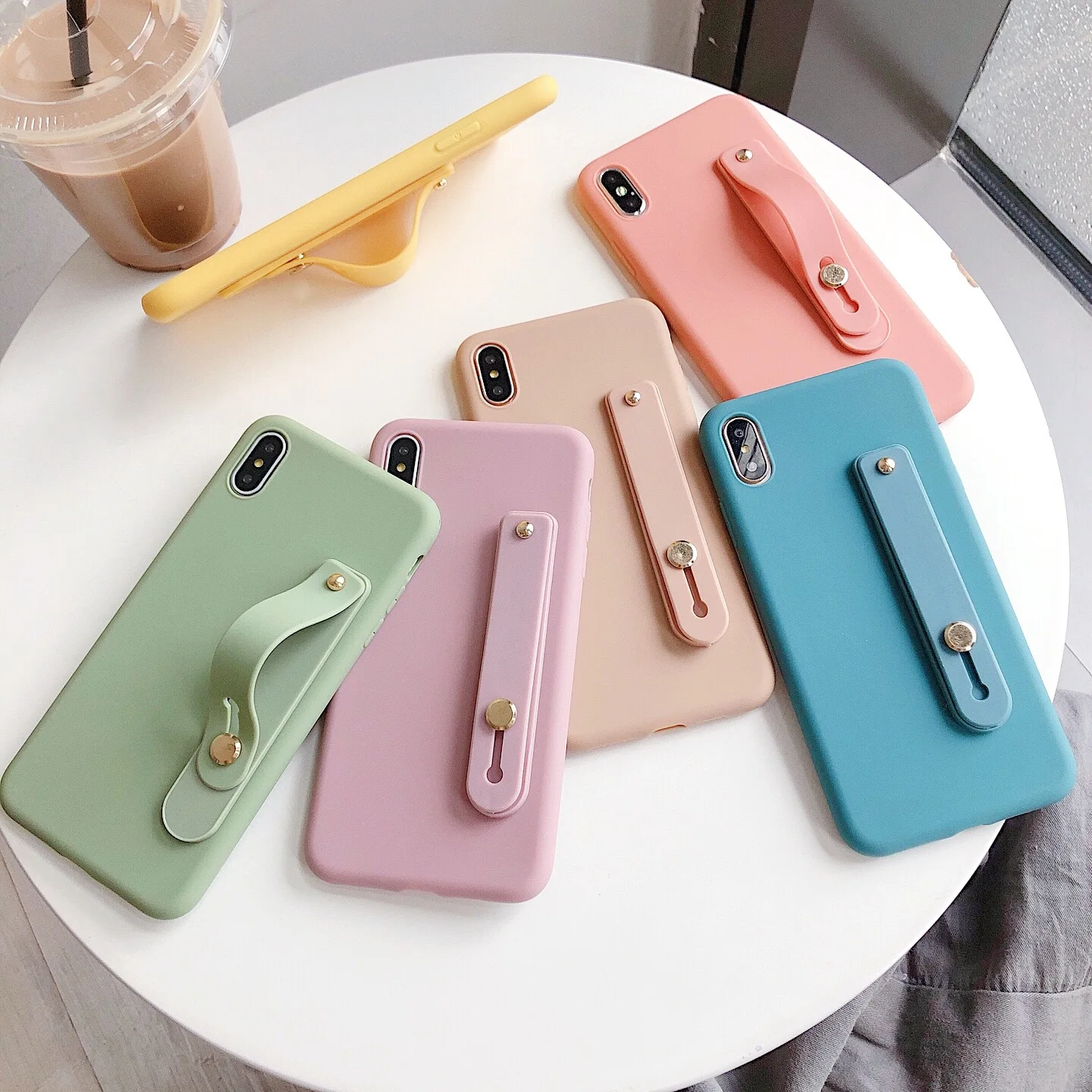 Простой матовый чехол-подставка из ТПУ для Huawei P40 P30 Pro P20 P10 Selfie P9 P8 Lite 2017 P Smart Plus