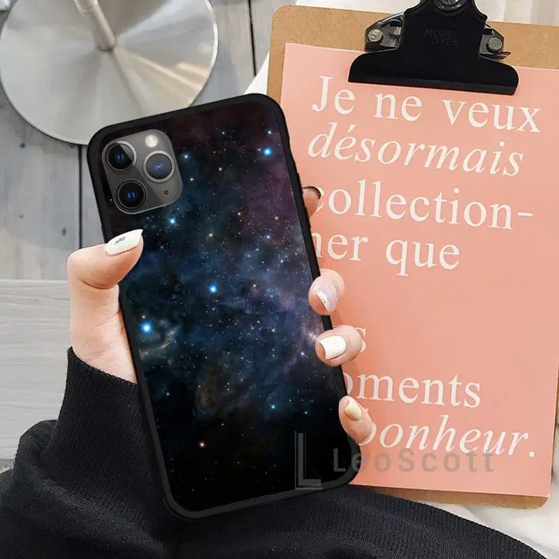 

Space for galaxy Phone Case for iPhone 11 12 mini pro XS MAX 8 7 6 6S Plus X 5S SE 2020 XR