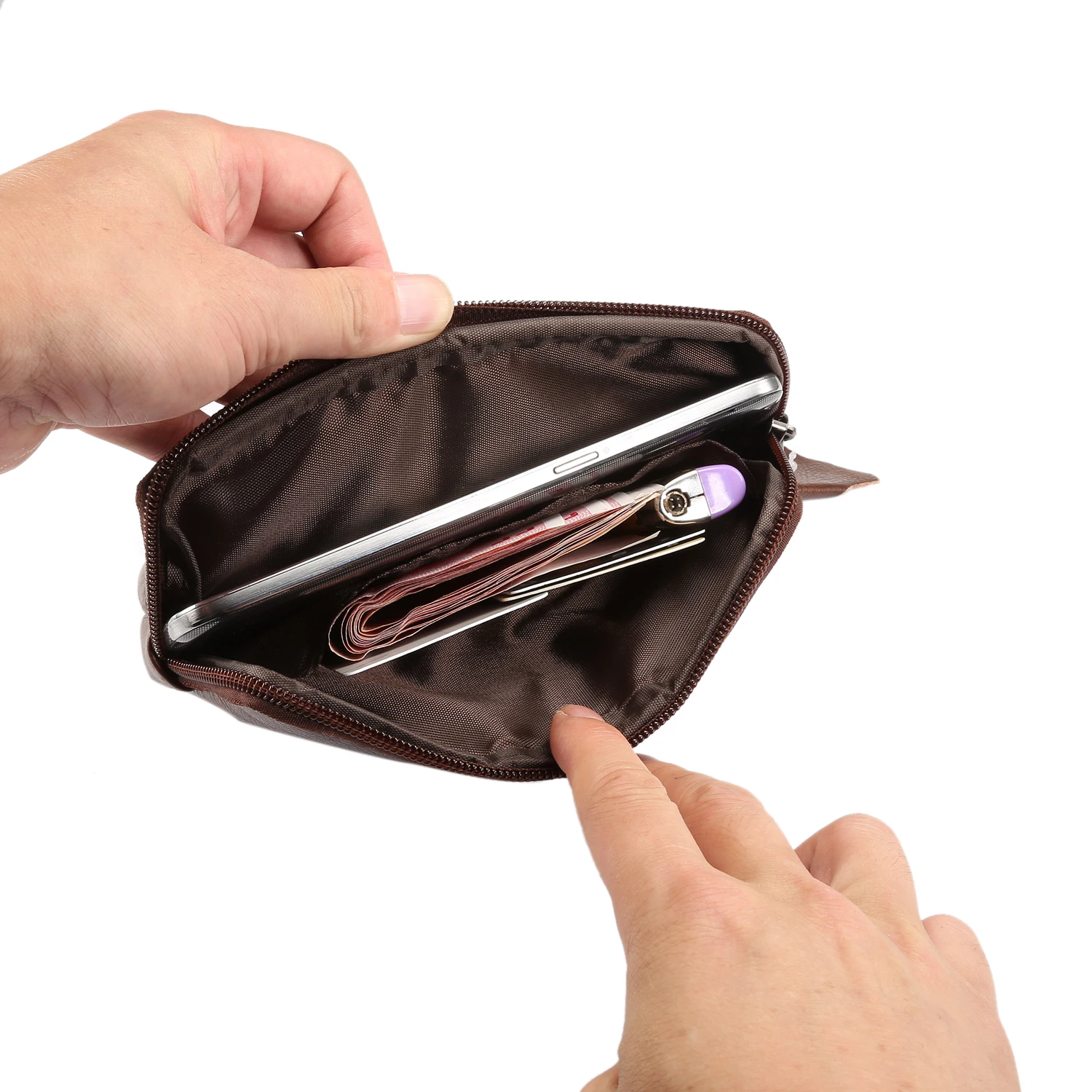 Универсальный чехол из натуральной кожи с зажимом для ремня Samsung Galaxy S20 S21 S8 S9 S10 A7 A8