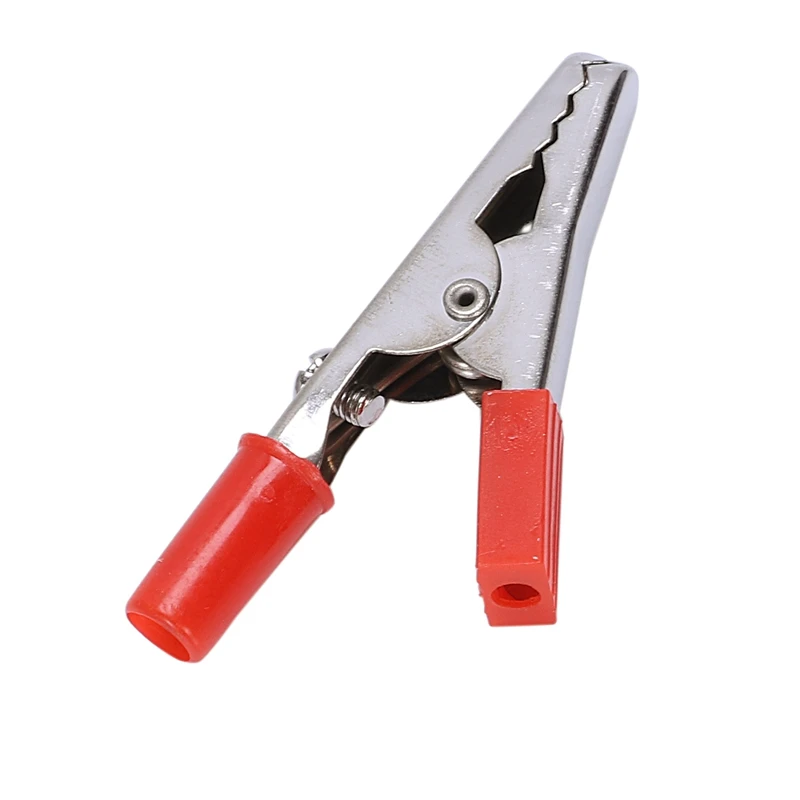 SODIAL(R) 10 шт 50 мм пластиковые ручки тест-зонд металлические зажимы аллигатора |