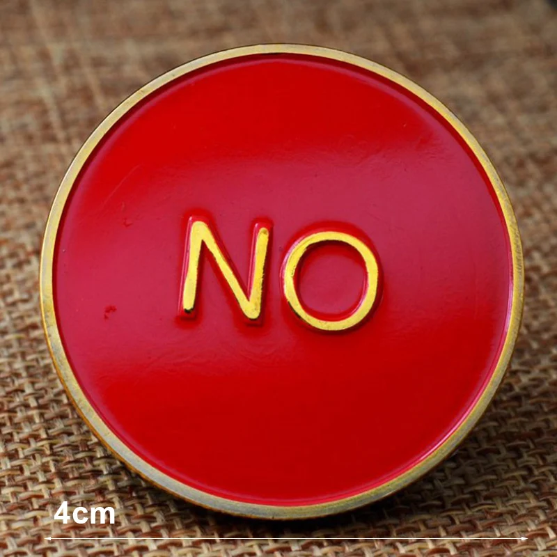 

Yes/No Commemorative Lacquered Metal Badge Copper Coin Custom Crafts For Decision-making divination Game Coin New Challenge Coin