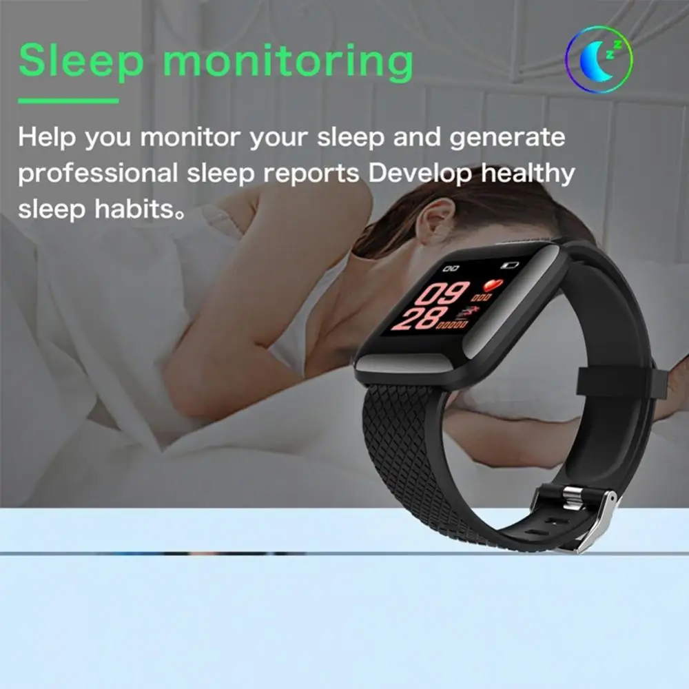 

Aygo 1.3inch Smart Bracelet Information Reminding Color Touch Screen Watch Heart Rate Blood Pressure Calculation Watches Unisex