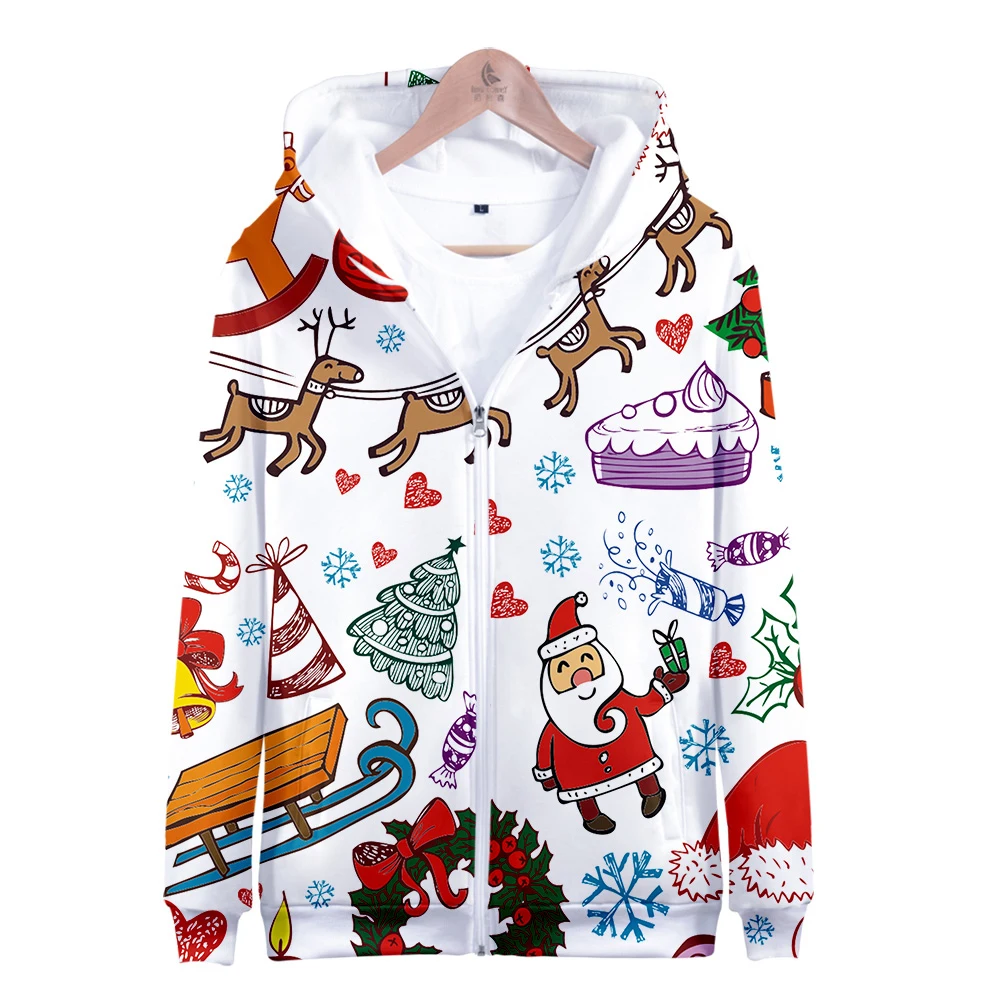 

Christmas Role play hoodies Zipper Fashion Trend Hoodie Sweatshirt Casual Hoodie Zipper Sweatshirt christmas shirt Zipper Hoodie