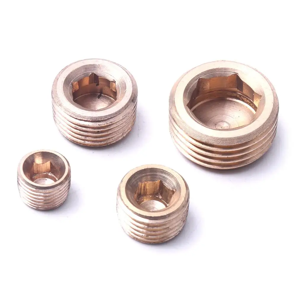 5 шт. Антикоррозийная Латунь Тон 1/8 &quot1/4&quot 3/8 &quot1/2&quot Внутренняя шестигранная с