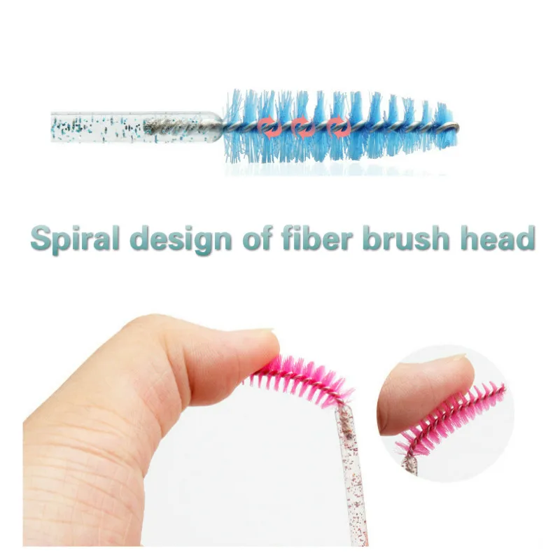 50 шт. одноразовые бриллиантовые палочки для туши ресниц|Аппликатор теней век| |