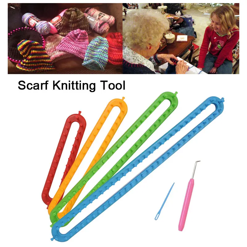 _ 4 размера шарф Peg крючок ткацкого станка ткацкий станок набор для вязания