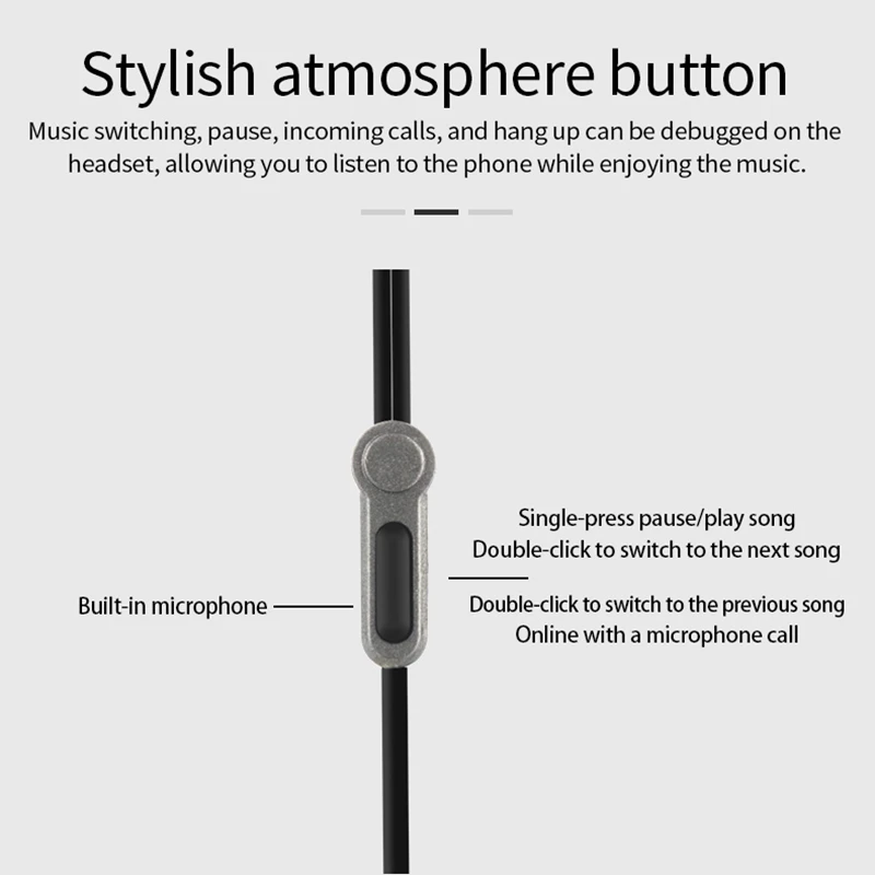 

3.5mm Wired Headphones 4D Surround bass stereo Sport Music Earphone with microphone Headset Earbuds for Xiaomi Samsung phone