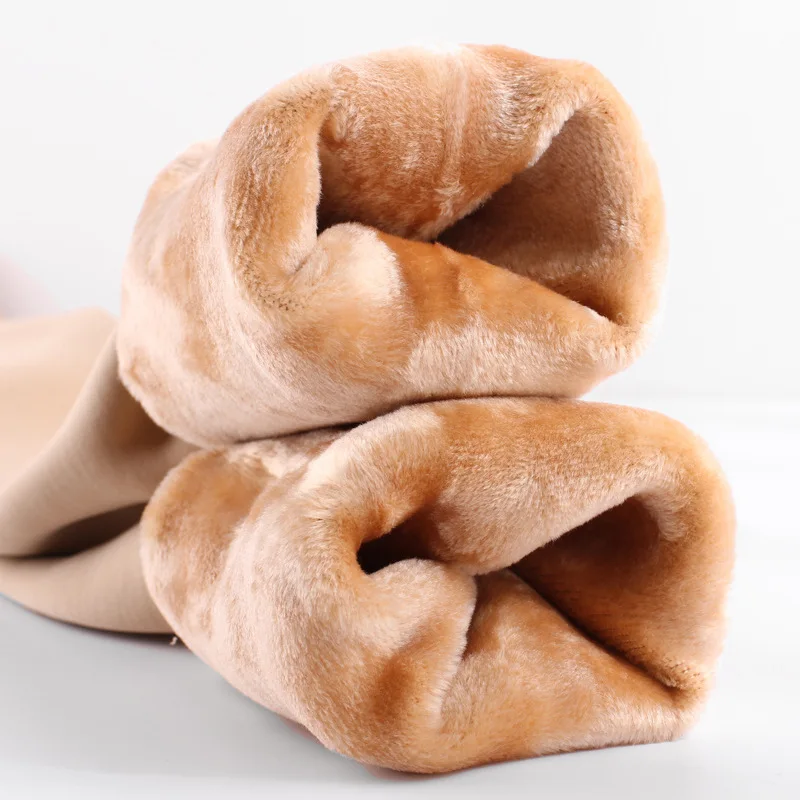 Зимние теплые женские леггинсы TRY TO BN сексуальные штаны очень толстые из