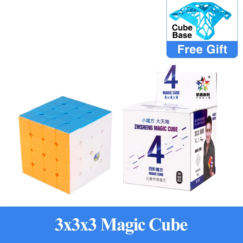 

New Yuxin Black Kylin 2x2x2 3x3x3 4x4x4 5x5x5 Magic Cube Stickerless Zhisheng Black Kirin Cubo Magico SkewPyra Toys For Beginner