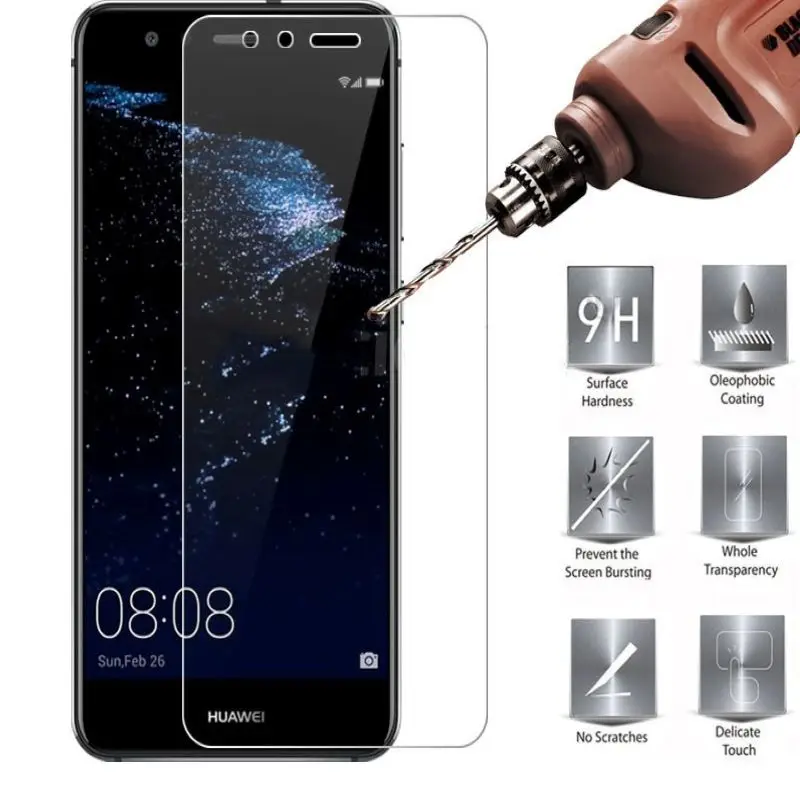 Закаленное стекло 9H для Huawei P10 Lite 5 2 дюйма защитная пленка экрана с диагональю 1/2 а