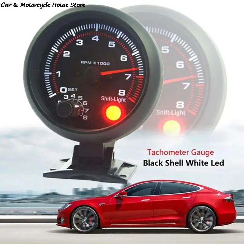 Hot Sale Waterproof 12v Car Led Shift Light 0-8000 Rpm New Tachometers Tacho Gauge Meter | Автомобили и мотоциклы