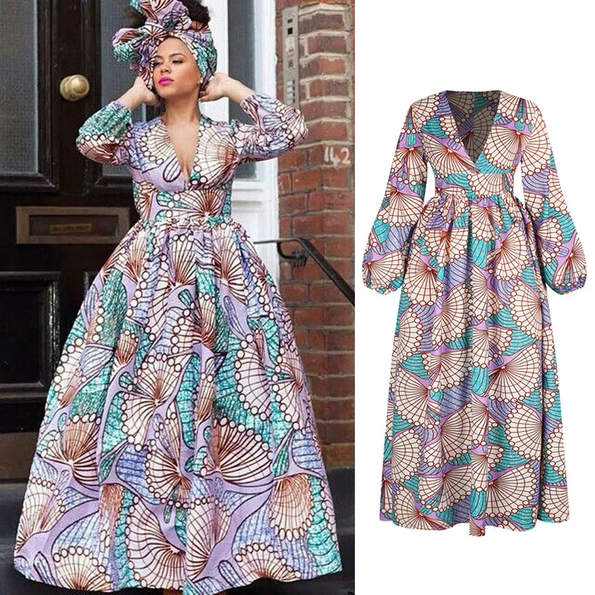 Женское повседневное Свободное платье в богемном стиле с цветочным принтом