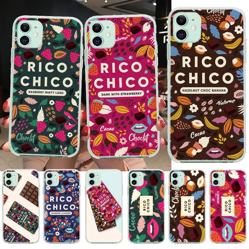 

Sweet chocolate Rico Chico Bling Cute Phone Case for iPhone 11 pro XS MAX 8 7 6 6S Plus X 5S SE 2020 XR cover