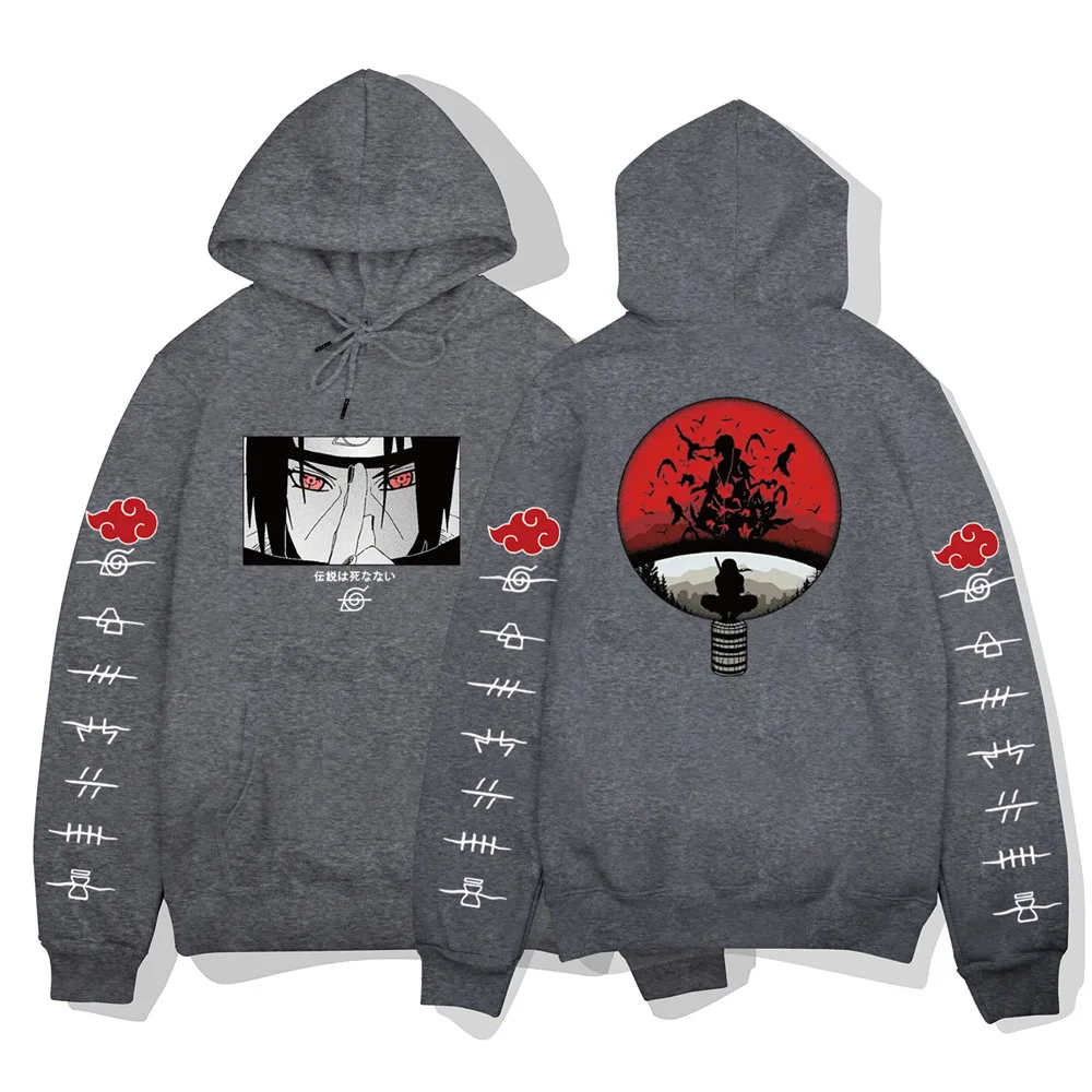 Новинка 2022 толстовка с капюшоном рисунком аниме японская кофта Uzumaki Akatsuki Sakura Kakashi