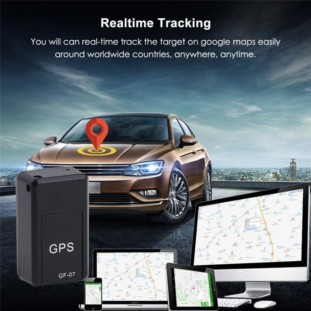 $66.23 Car GPS Tracker GF07 Magnetic GPRS Mini Tracker Bug Mini Tracking Accessories For Motorcycle Car Bike Bicycle Scooter Children