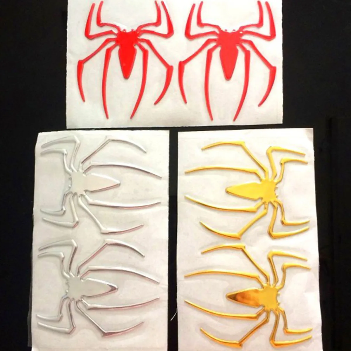 

2pcs Auto Logo Car Sticker Badge Emblem Spider Shape 3D Car Decal Sticker DIY