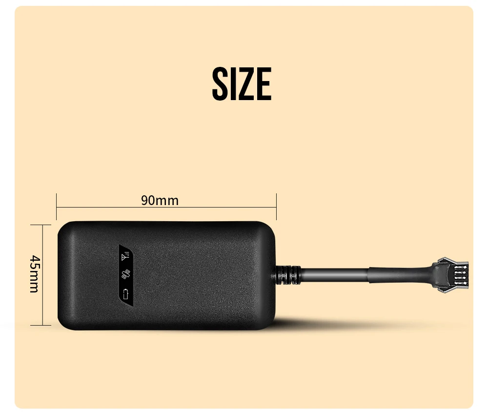 4G GPS-трекер GT02D с поддержкой двойных серверов для автомобильного GPS-трекинга