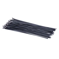 100pcs multi purpose 304 stainless cable twist tie 4 6x250300mm locking cable metal zip ties locking zip exhaust wrap coated
