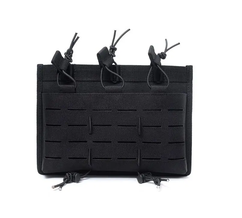 Черный цвет Тактический Molle подсумок Открытый Топ маг держатель тройной маг подсумок охотничий кобура для стрельбы пистолет сумка Molle Pouch - Цвет: Черный цвет