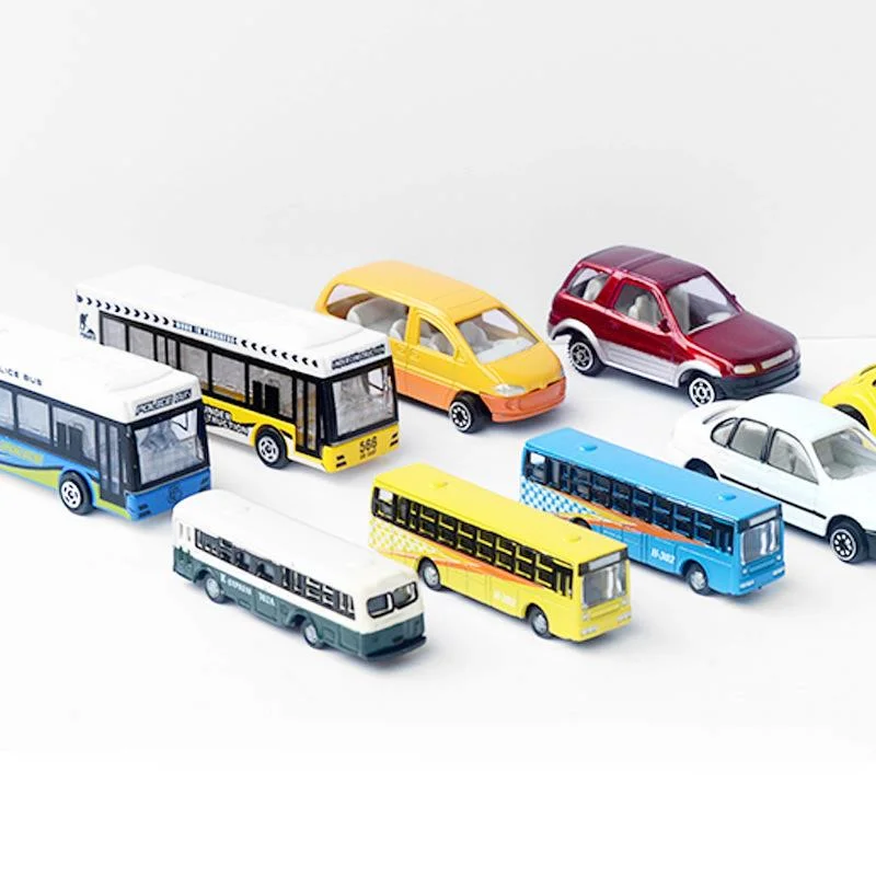 

1pcs Random 1/100-1/150 Bus Car Model for Sand Plate Dollhouse Part