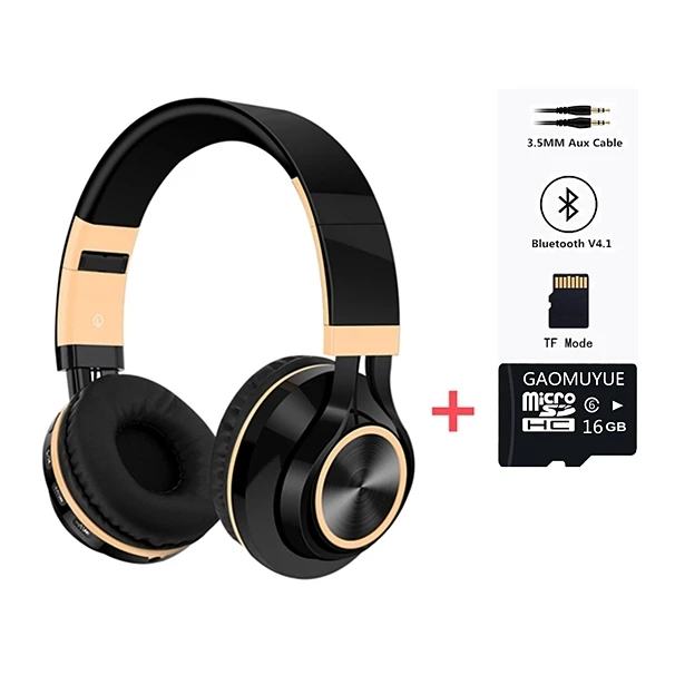 LVcards наушники bluetooth наушники музыкальные гарнитуры(bluetooth 4,1 Поддержка TF карты) для телефонов Беспроводные/проводные наушники A101 - Цвет: Bluetooth4.1-16GB