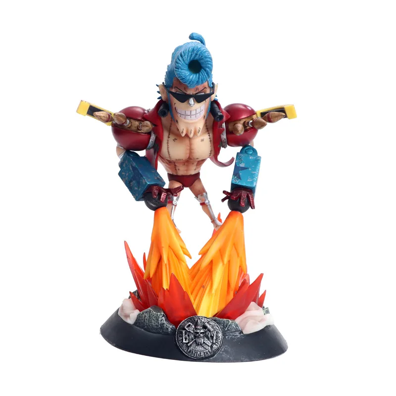 

One Piece Franky фигурки героев GK соломенная шляпа пиратские модели игрушек 21 см