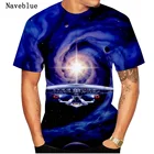 Модные футболки с 3D принтом в стиле Звездный путь, дышащие, классные, спортивные, забавные, футболка