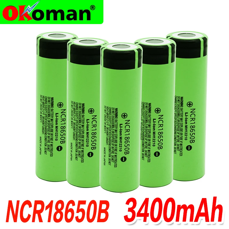 2020 100% новая Оригинальная 18650 батарея NCR18650B 3 7 v 3400mah литиевая аккумуляторная для