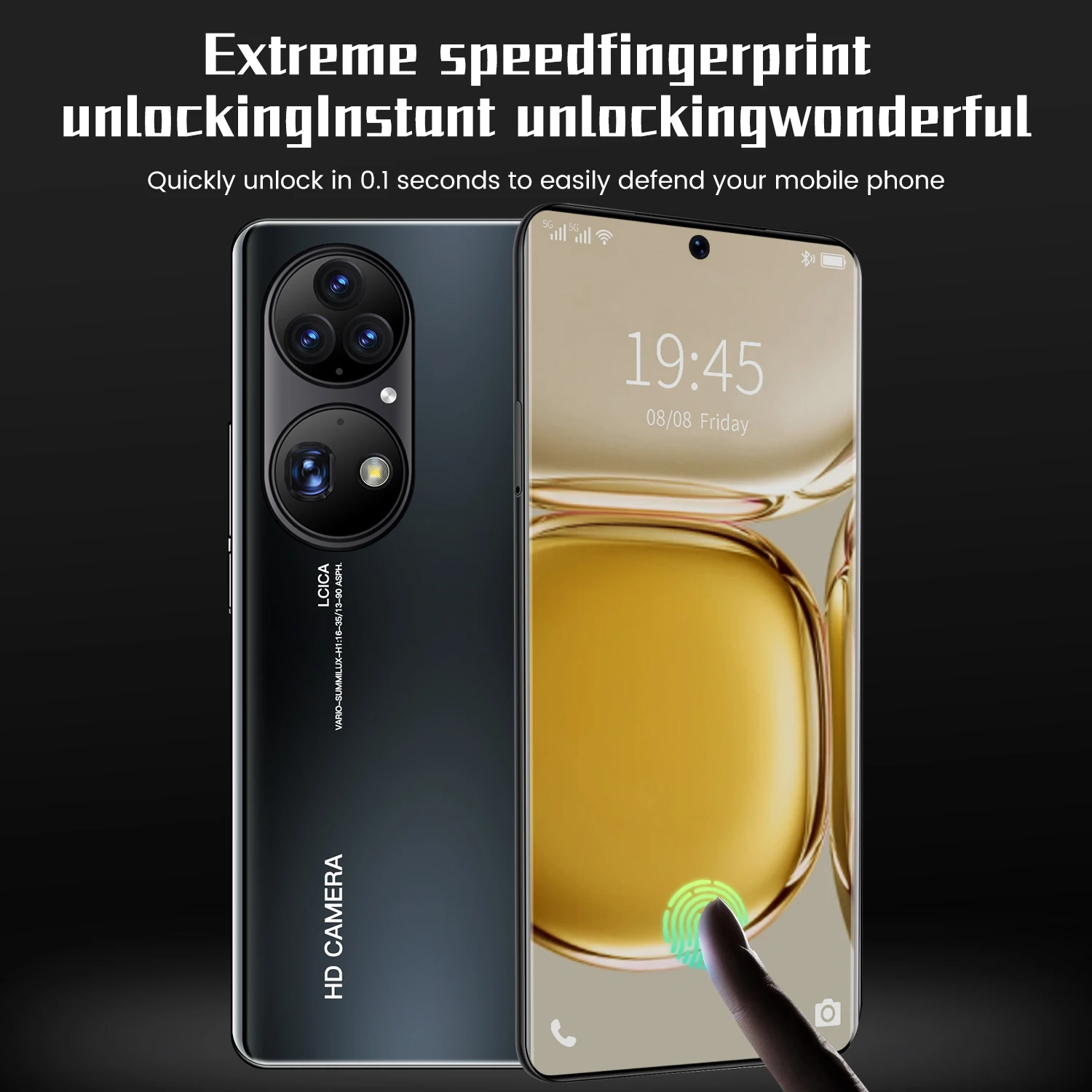 Оригинальный смартфон P90 Pro 16 ГБ ОЗУ 768 Гб ПЗУ 7 6 дюйма настоящий перфорированный HD