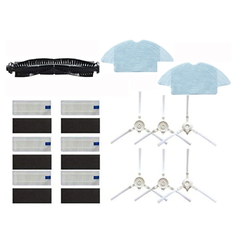 

Лучшие предложения 15 шт. основной щеточный валик кисточки сбоку HEPA фильтр для 360 S6 Робот Запчасти для пылесоса аксессуары