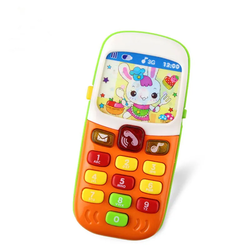 Электронная игрушка телефон музыкальный мини милый детский Игрушки для раннего